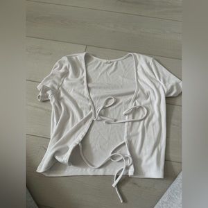 Aritzia tie front top